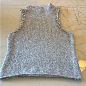 NWOT-House of Harlow 1960 Light Blue Sleeveless Sweater Tank